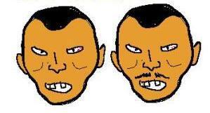 ヒゲで怖さ増強.JPG